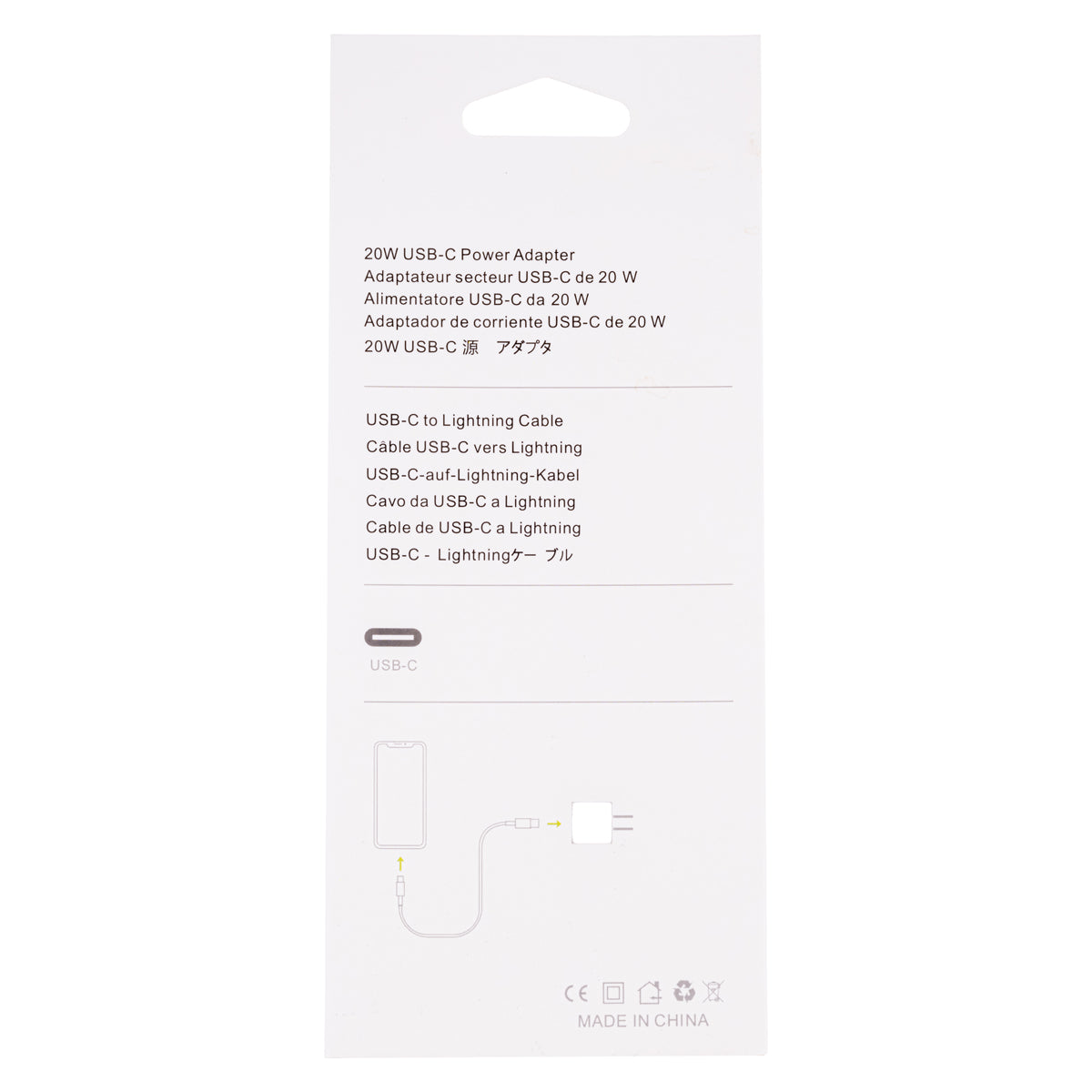 Pearlescent Mint 20W USB-C To Lightning Charger