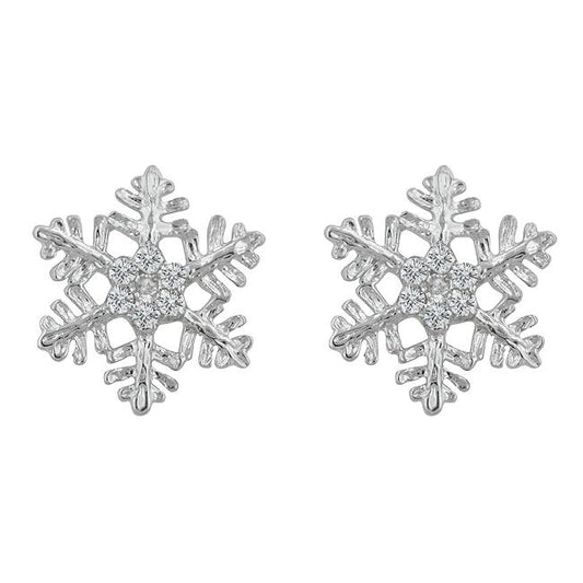 Snowflake Stud Earrings