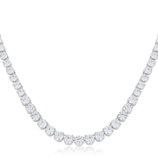 Graduated Cubic Zirconia Necklace