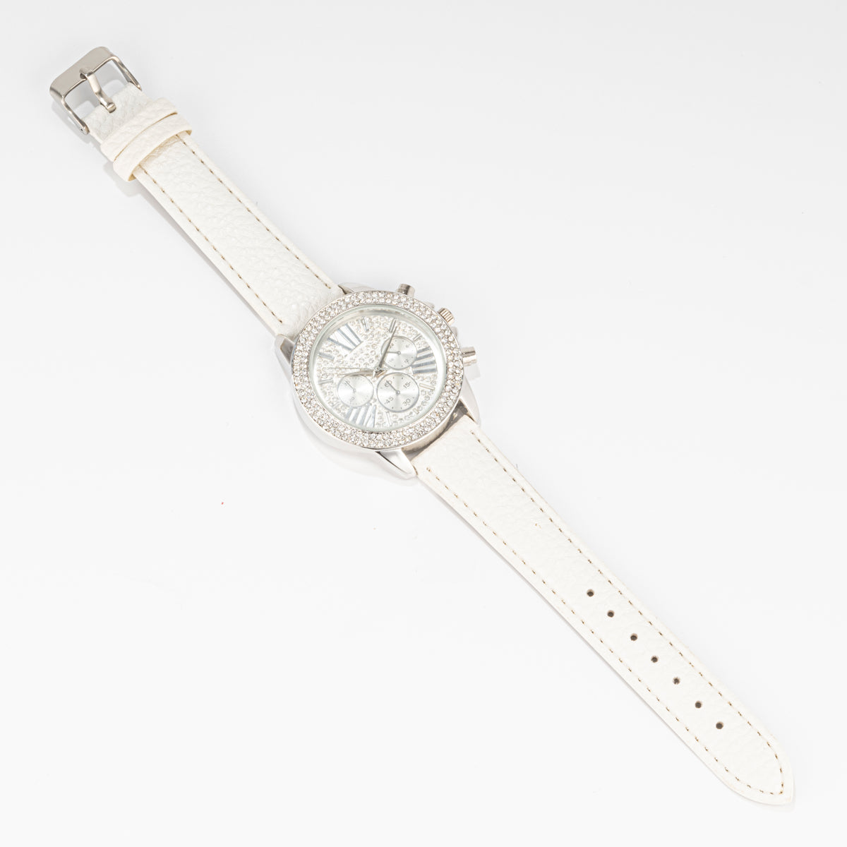 Winter White Glitz 'n' Glam Watch