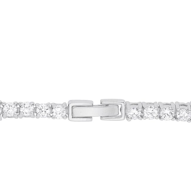 Elegant Pear and Round Cubic Zirconia Tennis Bracelet
