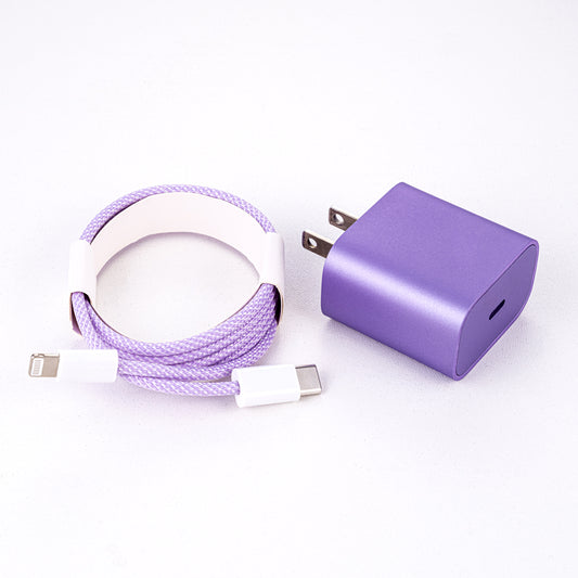 Pearlescent Purple 20W USB-C To Lightning Charger