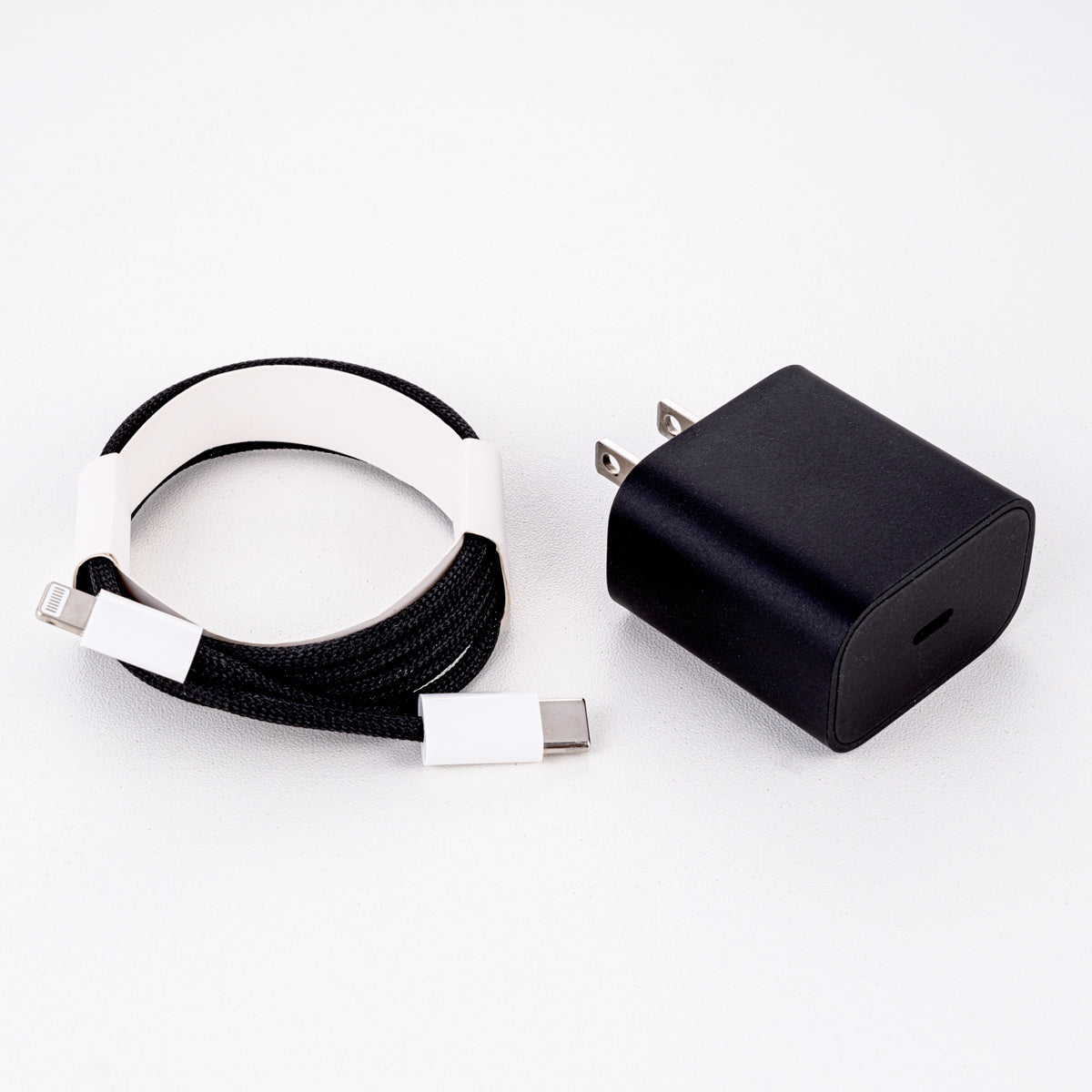 Black 20W USB-C To Lightning Charger