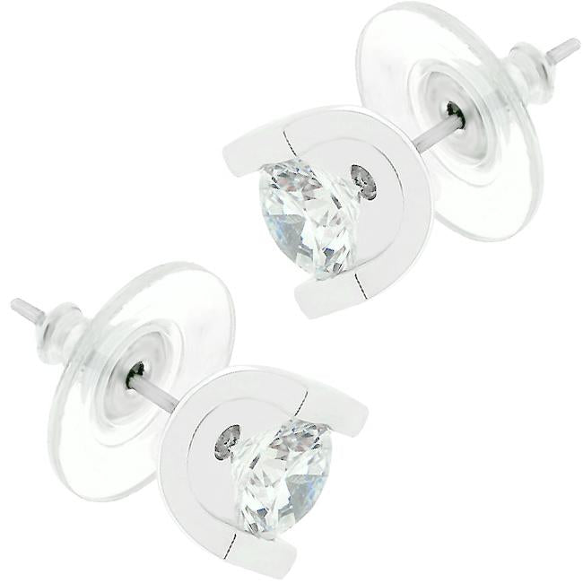 Brilliant Set Cubic Zirconia Earrings