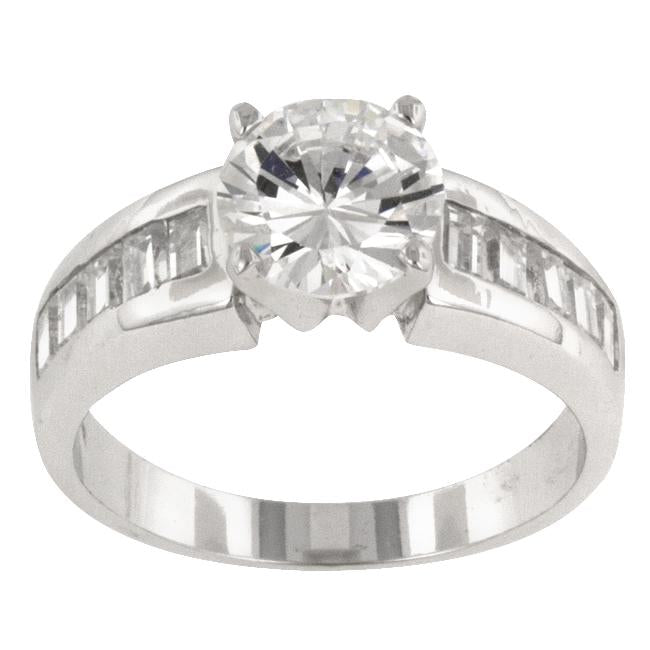 Antoinette Silver Engagement Ring
