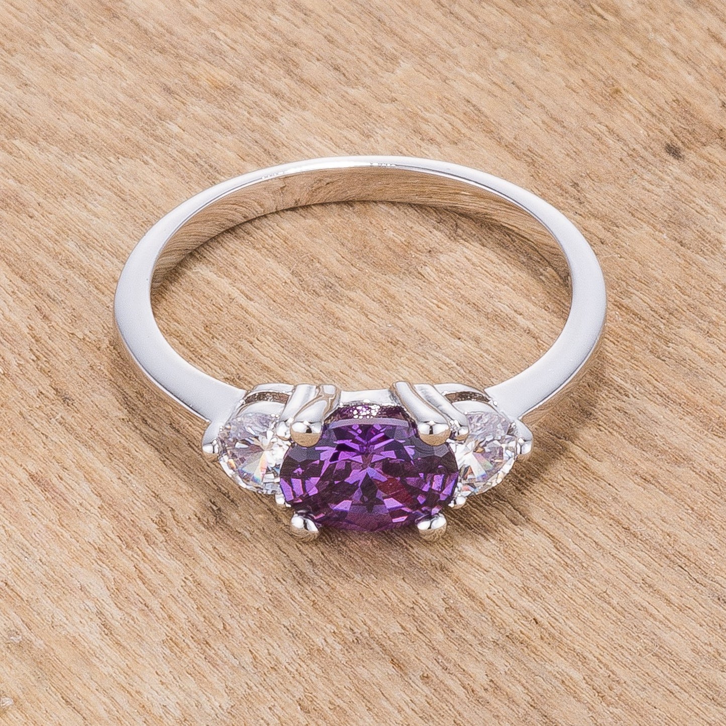 Oval Sonnet Cubic Zirconia Ring