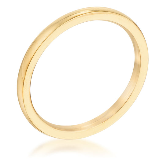 PETER - 2 mm IPG Gold Stainless Steel Wedding Band