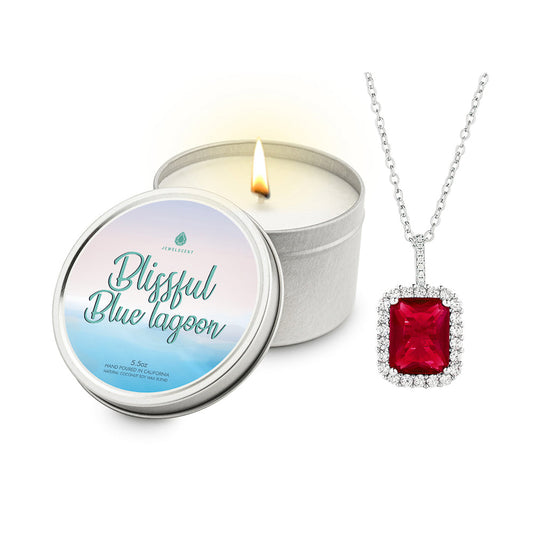 Blissful Blue Lagoon 5.5oz Tin Jewelry Candle
